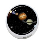 Outer Space Planets Solar System 4-Port USB Hub (One Side) Front