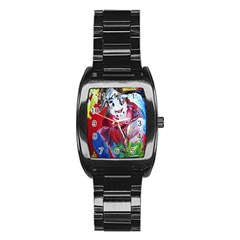 Dscf1741 - Funny Clown Stainless Steel Barrel Watch by bestdesignintheworld