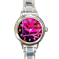 Calligraphy 2 Round Italian Charm Watch by bestdesignintheworld