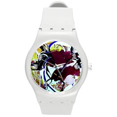 Immediate Attraction 9 Round Plastic Sport Watch (m) by bestdesignintheworld