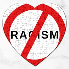 2000px No Racism Svg Jigsaw Puzzle (heart) by demongstore