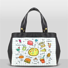 Colorful Doodle Soda Cartoon Set Office Handbags (2 Sides)  by Sapixe