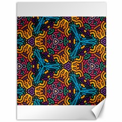 Grubby Colors Kaleidoscope Pattern Canvas 36  X 48   by Sapixe