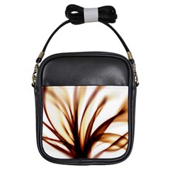 Digital Tree Fractal Digital Art Girls Sling Bags by Simbadda