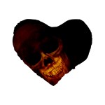 Skull Standard 16  Premium Heart Shape Cushions Front