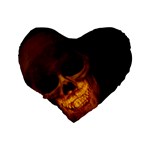 Skull Standard 16  Premium Heart Shape Cushions Back