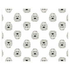 Angry Theater Mask Pattern Double Sided Flano Blanket (medium)  by dflcprints