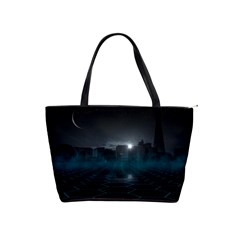 Skyline Night Star Sky Moon Sickle Shoulder Handbags