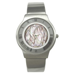 Abstract Geometric Line Art Stainless Steel Watch by Simbadda