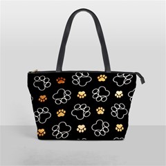 Dog Pawprint Tracks Background Pet Shoulder Handbags by Nexatart