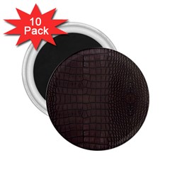 Gator Brown Leather Print 2 25  Magnets (10 Pack)  by LoolyElzayat