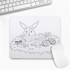 Coloring Picture Easter Easter Bunny Large Mousepads by Sapixe