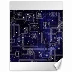 Networks Internet Social Canvas 36  X 48   by Sapixe