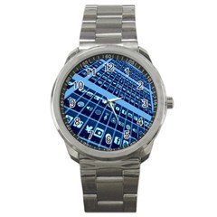 Mobile Phone Smartphone App Sport Metal Watch by Sapixe