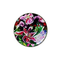 Lilac And Lillies 3 Hat Clip Ball Marker (4 Pack) by bestdesignintheworld