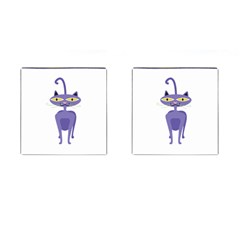 Cat Clipart Animal Cartoon Pet Cufflinks (square) by Sapixe