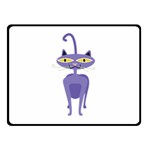 Cat Clipart Animal Cartoon Pet Double Sided Fleece Blanket (Small)  45 x34  Blanket Front