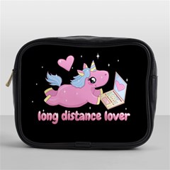 Long Distance Lover - Cute Unicorn Mini Toiletries Bags by Valentinaart