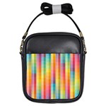 Background Colorful Abstract Girls Sling Bags Front