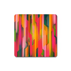 Background Abstract Colorful Square Magnet by Nexatart