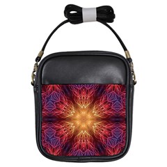 Fractal Abstract Artistic Girls Sling Bags by Nexatart