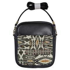 Fabric Textile Abstract Pattern Girls Sling Bags by Nexatart