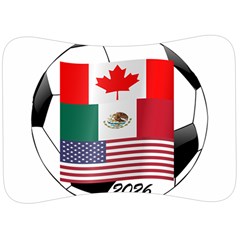 United Football Championship Hosting 2026 Soccer Ball Logo Canada Mexico Usa Velour Seat Head Rest Cushion by yoursparklingshop