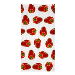 Red Peppers Pattern Shower Curtain 36  X 72  (stall)  by SuperPatterns