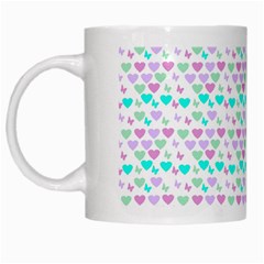 Hearts Butterflies White 1200 White Mugs by snowwhitegirl