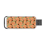 Peach Cherries Portable USB Flash (Two Sides) Front