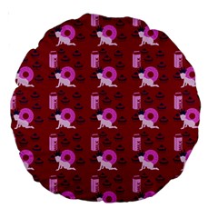 Punk Baby Red Large 18  Premium Round Cushions by snowwhitegirl