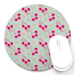 Bubblegum Cherry Round Mousepads Front