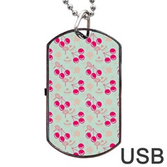 Bubblegum Cherry Dog Tag Usb Flash (two Sides) by snowwhitegirl