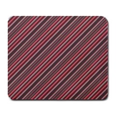 Brownish Diagonal Lines Large Mousepads by snowwhitegirl