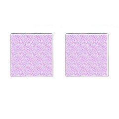 Silly Stripes Lilac Cufflinks (square) by snowwhitegirl