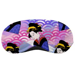 Japanese Abstract Blue Sleeping Masks by snowwhitegirl