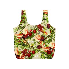 Fruit Blossom Beige Full Print Recycle Bag (s) by snowwhitegirl