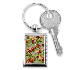 Fruit Blossom Gray Key Chains (rectangle)  by snowwhitegirl