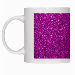 Pink  Glitter White Mugs by snowwhitegirl