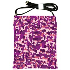 Pink Camo Shoulder Sling Bag by snowwhitegirl