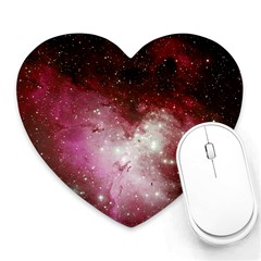 Nebula Red Heart Mousepads by snowwhitegirl