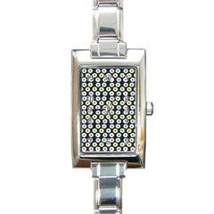 Eye Dots Grey Pastel Rectangle Italian Charm Watch by snowwhitegirl