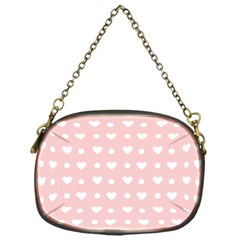 Hearts Dots Pink Chain Purse (one Side) by snowwhitegirl