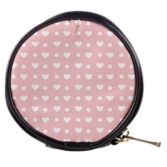 Hearts Dots Pink Mini Makeup Bags by snowwhitegirl