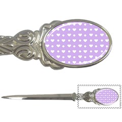 Hearts Dots Purple Letter Opener by snowwhitegirl