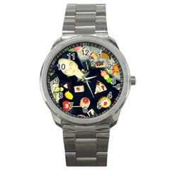 Food Sport Metal Watch by snowwhitegirl