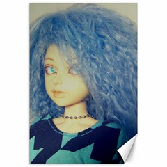 Blue Hair Boy Canvas 24  X 36  by snowwhitegirl