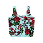 Light Blue Rose Vampire Full Print Recycle Bag (S) Back