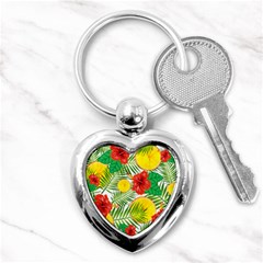 Orange Tropics Key Chains (heart)  by snowwhitegirl