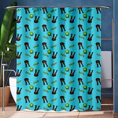 School Girl Pattern Blue Shower Curtain 60  X 72  (medium)  by snowwhitegirl